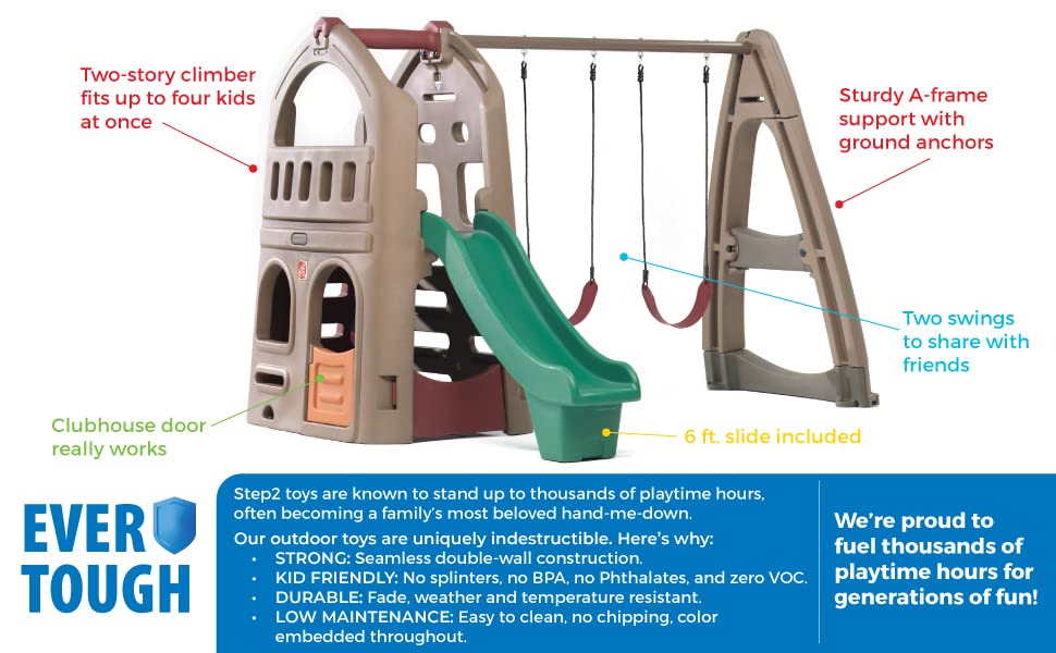 STEP2 Naturally Playful™ Playhouse Climber & Swing Extension