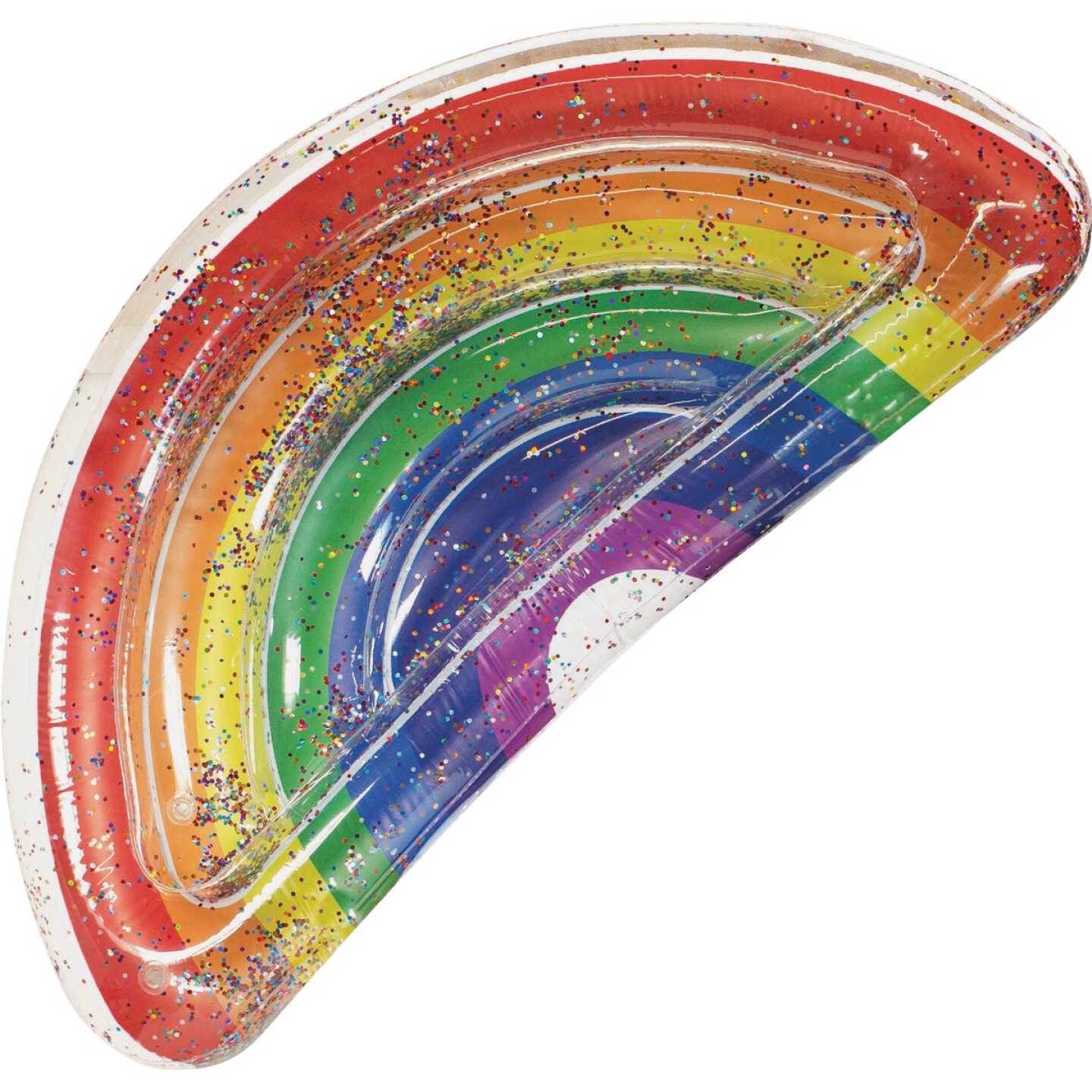 POOLCANDY RAINBOW COLLECTION INFLATABLE DELUXE GLITTER RAINBOW