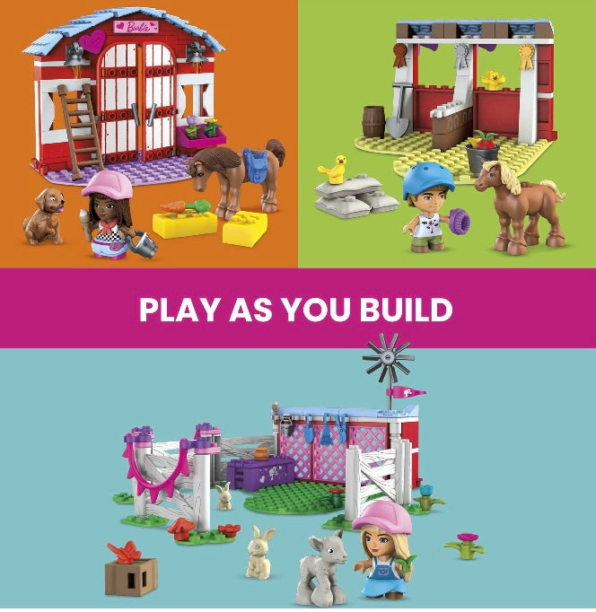 Mega Barbie Horse Stables Building Set