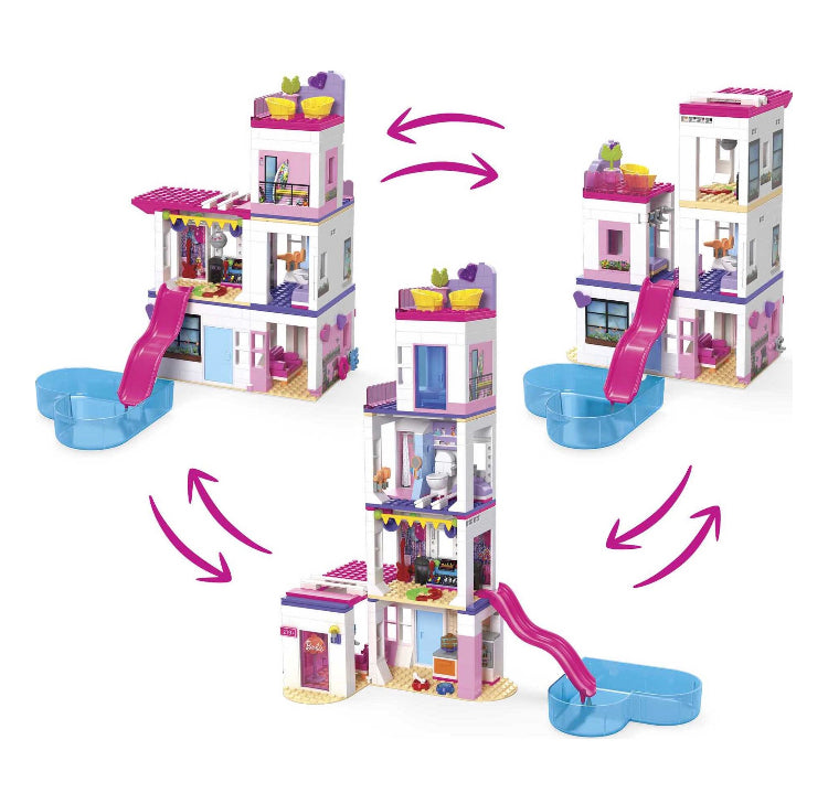 MEGA Barbie Color Reveal DreamHouse Toy Building Set