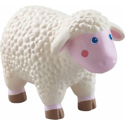 HABA Little Friends Sheep - 3.75" Chunky Plastic Toy Farm Animal Figure