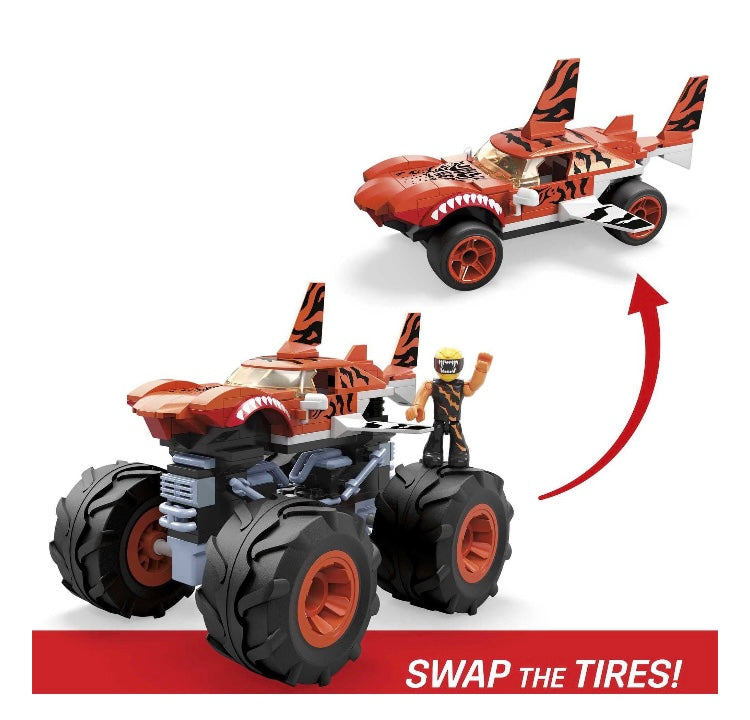 MEGA Hot Wheels Tiger Shark Monster Truck Construction Set