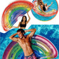 POOLCANDY RAINBOW COLLECTION INFLATABLE DELUXE GLITTER RAINBOW