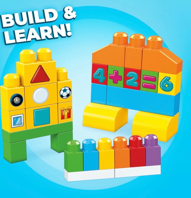 Mega Bloks First Builders Let's Get Learning! with Big Building Blocks