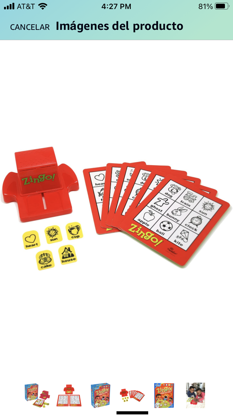 Thinkfun Zingo! - El Mercado de Juguetes