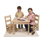 Melissa & Doug Wooden Table and Chairs Natural