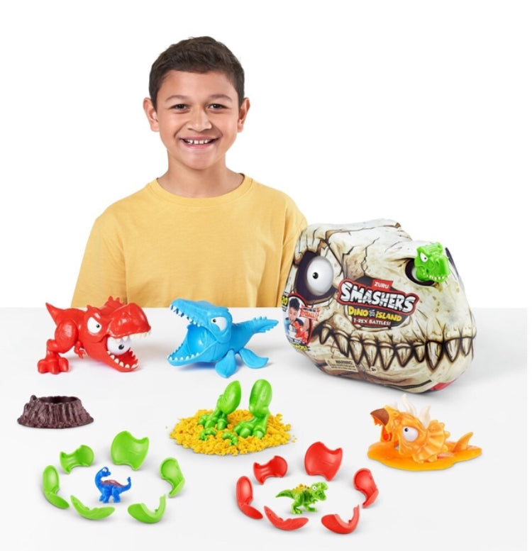 Zuru Smashers Dino Island T-Rex Battles Surprise Toy Assorted