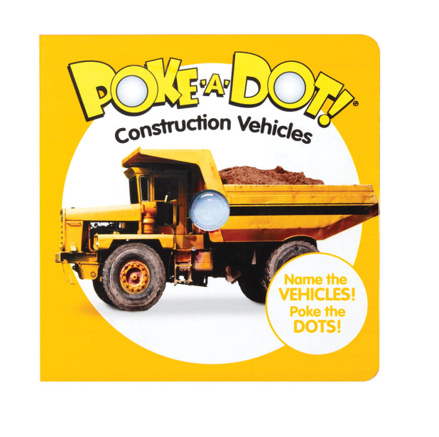 Melissa & Doug Children’s Book – Poke-a-Dot: Construction Vehicles (Board Book with Buttons to Pop)