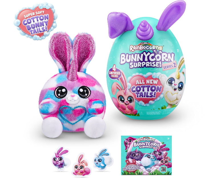 Rainbocorns Bunnycorn Surprise Series 2 Plush Toy by ZURU Assorted