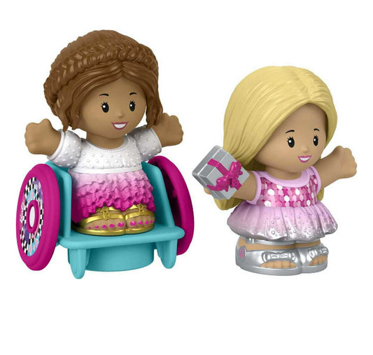 Fisher-Price Little People Barbie Party Figure Pack, 2 Characters for Toddlers