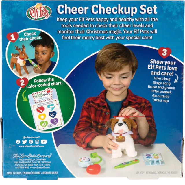 Elf Pets Cheer Check Up Set – 4 pc. Vet Kit for Kids