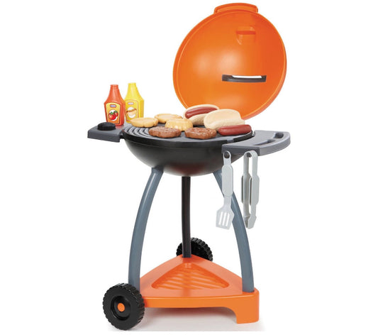 Little Tikes Sizzle 'n Serve 15-Piece Outdoor Plastic Pretend Play Barbecue Grill