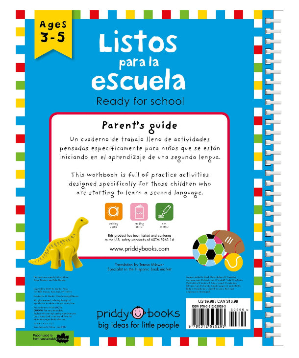 Wipe Clean Activity Books: Wipe Clean: Bilingual Workbook Ready for School / Cuaderno de trabajo listos para la escuela