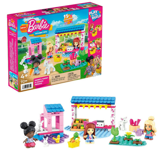 MEGA Barbie Farmer's Market Building Set (90 Pieces)