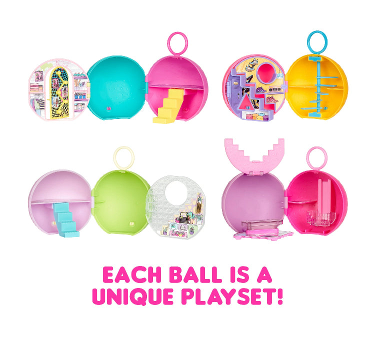 Mini L.O.L. Surprise! Family- with 3 Dolls, Surprises, Mini Dolls, Collectible Dolls, Ball Playset, Mini Tween Fashion Dolls- Great Gift for Girls Age 4+