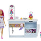 Barbie Bakery Doll & 20+ Accessories, Pink-Haired Petite Doll, Baking Station & Cake-Making Toys