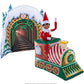 The Elf on the Shelf Scout Elves at Play Peppermint Train Ride. Inflatable Train for Fun Arrival Scenes!