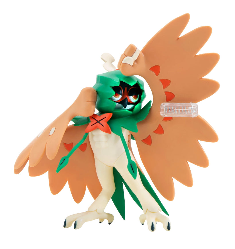 Pokemon Decidueye Battle Feature Figure - 4.5-Inch Decidueye Battle Figure with Arrow Launcher