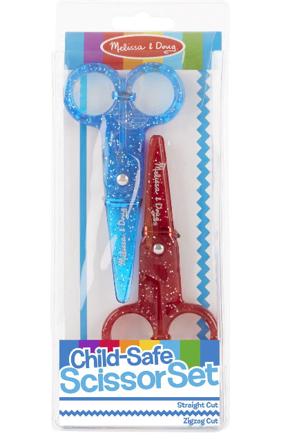 Melissa & Doug Child-Safe Scissors - Child-Friendly Scissors, Lefty and Righty, Set of 2