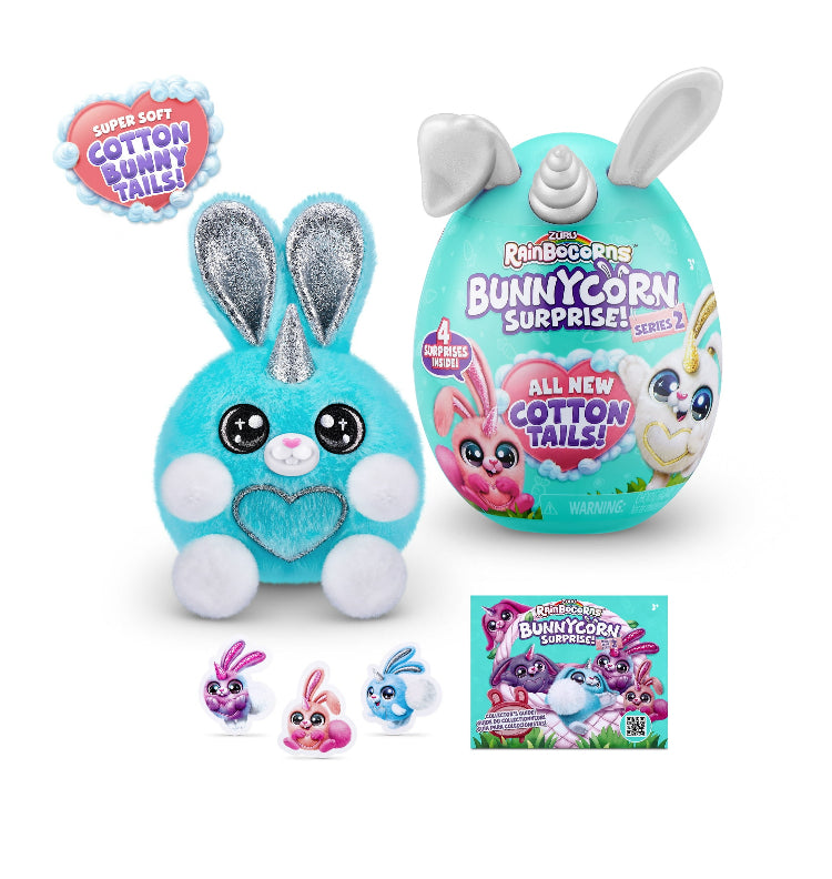 Rainbocorns Bunnycorn Surprise Series 2 Plush Toy by ZURU Assorted