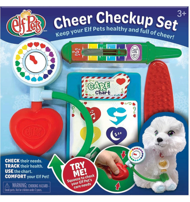 Elf Pets Cheer Check Up Set – 4 pc. Vet Kit for Kids
