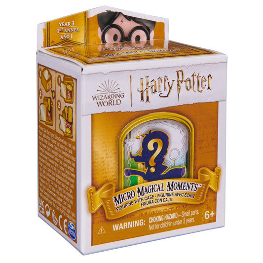WIZARDING WORLD HARRY POTTER, MICRO MAGICAL MOMENTS SURPRISE BLIND BOX FIGURE & DISPLAY CASE