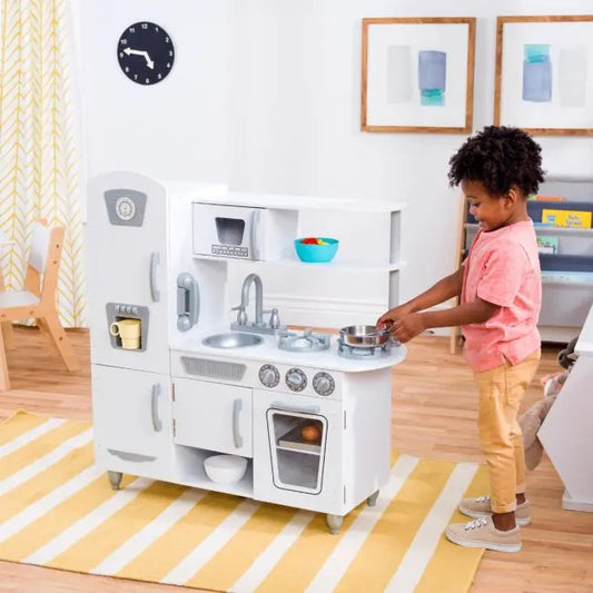 Kidkraft Kids White Retro Pretend Play Kitchen