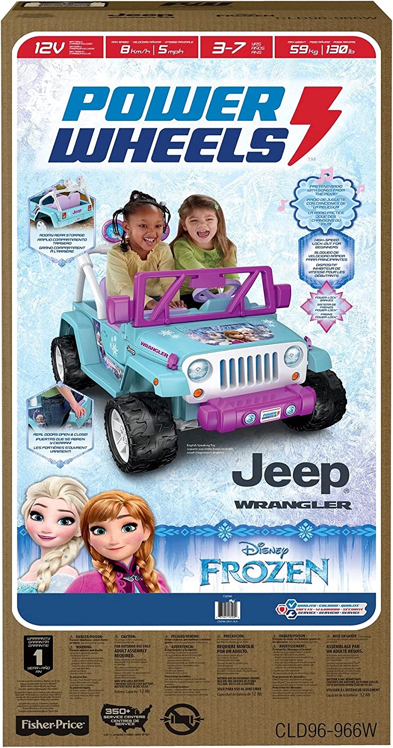 Power Wheels Disney Frozen Jeep Wrangler 12-V