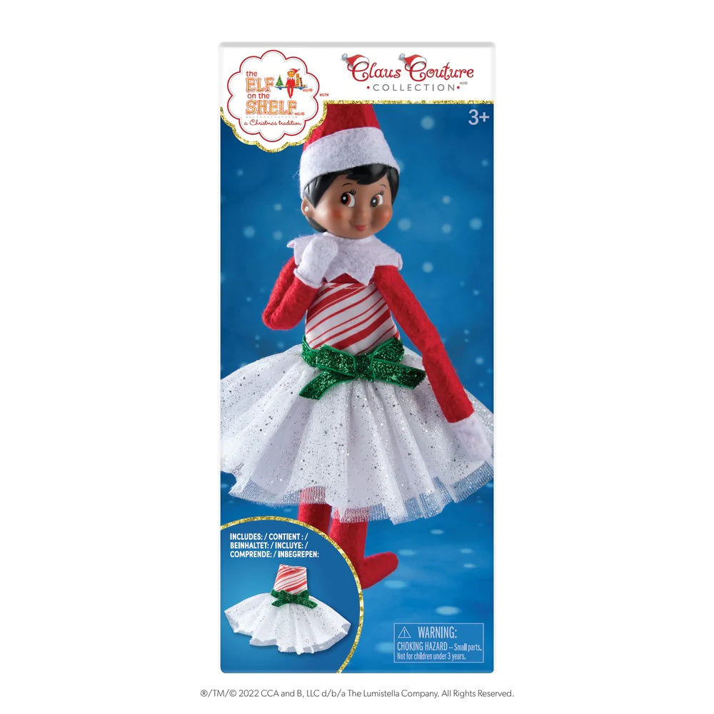 The Elf on the Shelf Claus Couture® Candy Cane Classic Dress