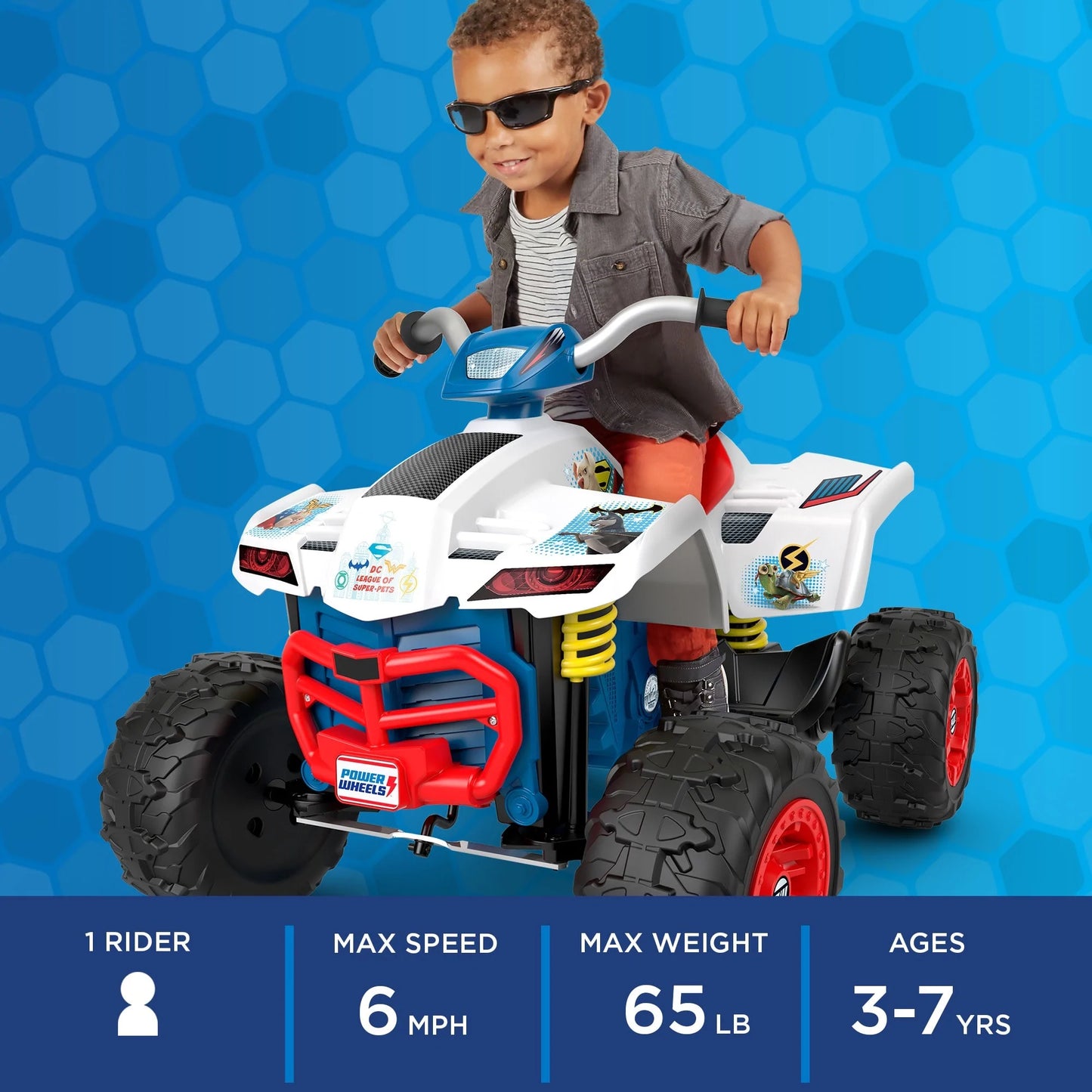 Power Wheels DC League of Super-Pets Racing ATV 12-V