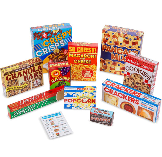 Melissa & Doug Grocery Boxes for Pretend Kitchens and Shopping