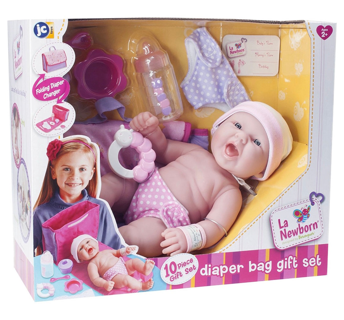 Jc Toys La New Born Diaper Changing Bag Gift set