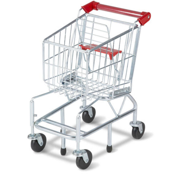 Melissa & Doug Shopping Cart Toy - Metal Grocery Wagon