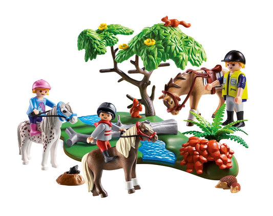 Playset Playmobil 71354 Caballos de cascada 86 piezas –