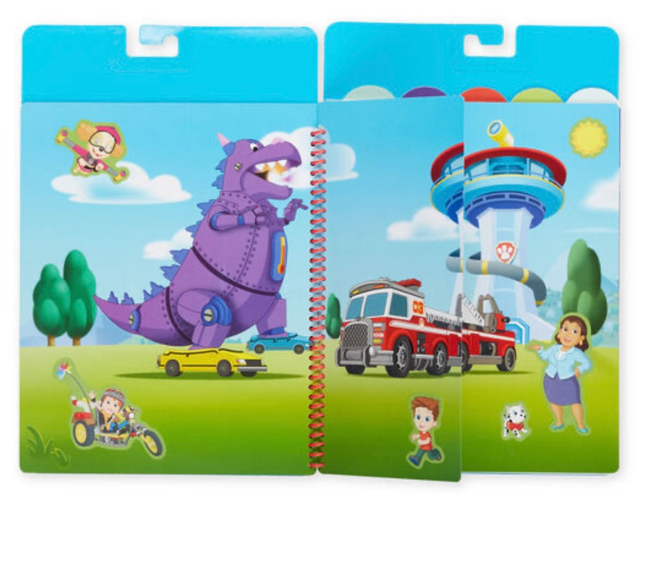 Melissa & Doug Paw Patrol Restickable Stickers Flip Flap Pad