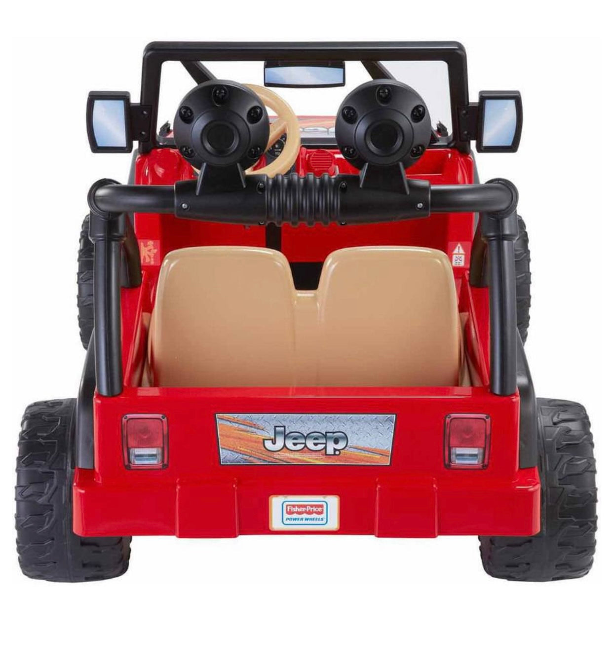Power Wheels Jeep Wrangler 12V Red and Black Ride On Vehicle