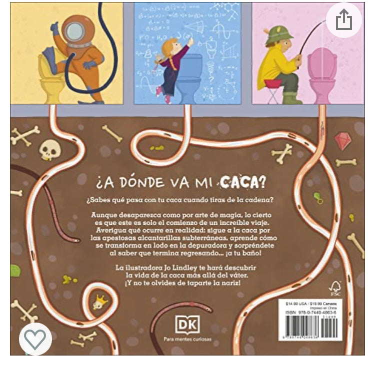 ¿A dónde va mi caca?