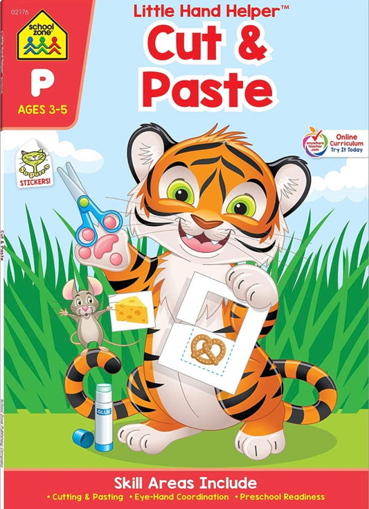 School Zone - Cut & Paste Skills Workbook