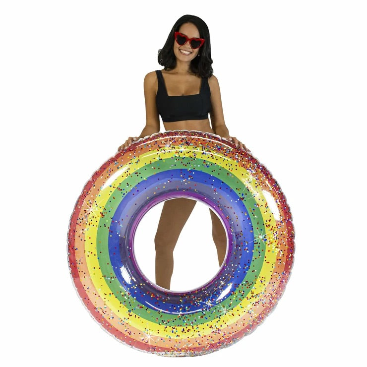 POOLCANDY CLASSIC RAINBOW JUMBO 48" GLITTER POOL TUBE