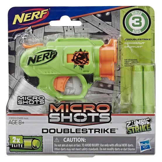 NERF Microshots Zombie Strike Doublestrike Blaster