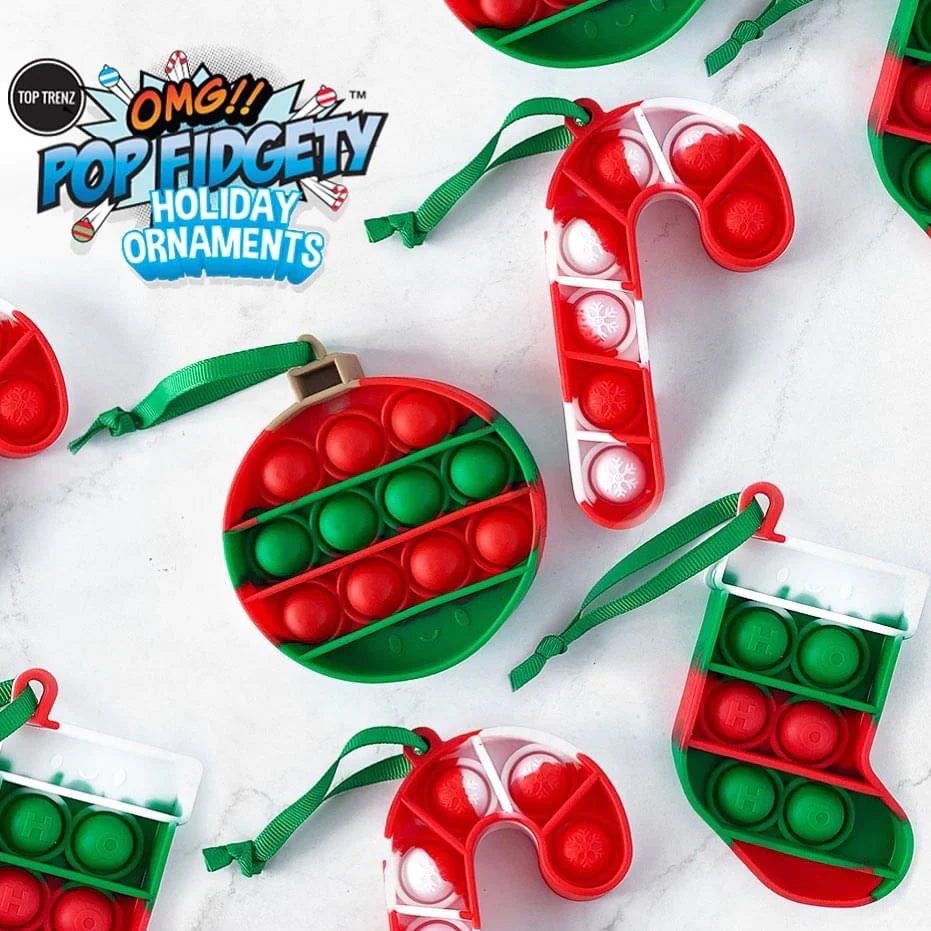 Top Trenz OMG! Pop Fidgety Holiday Ornaments