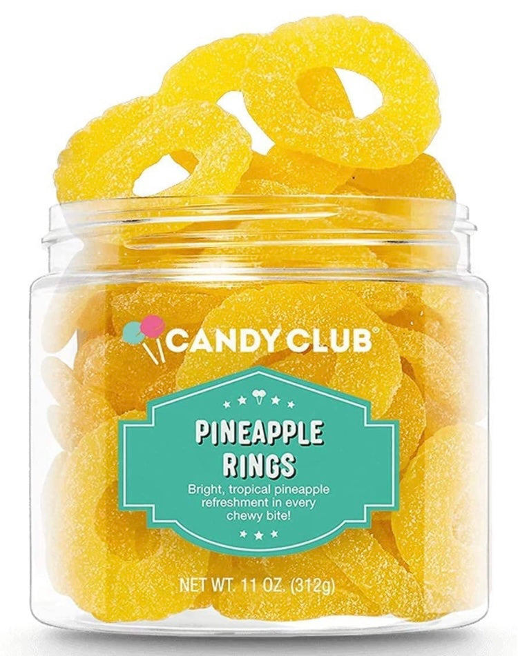 Candy Club Gourmet Gummy Yellow Pineapple Rings