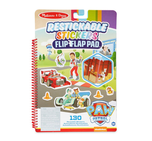 Melissa & Doug Restickable Stickers Flip Flap Pad Paw Patrol Classic Missions