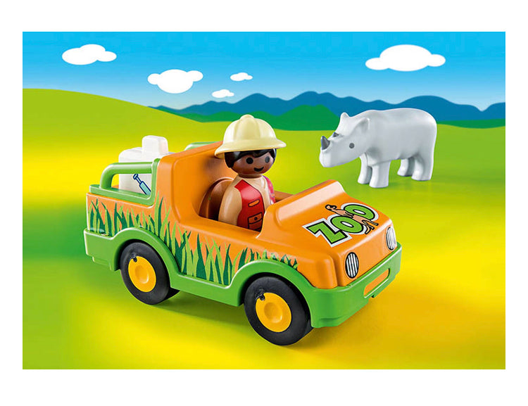 Playmobil Zoo Vehicle with Rhinoceros