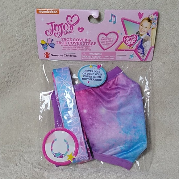 Jojo Face Cover & Face Cover Strap Purple