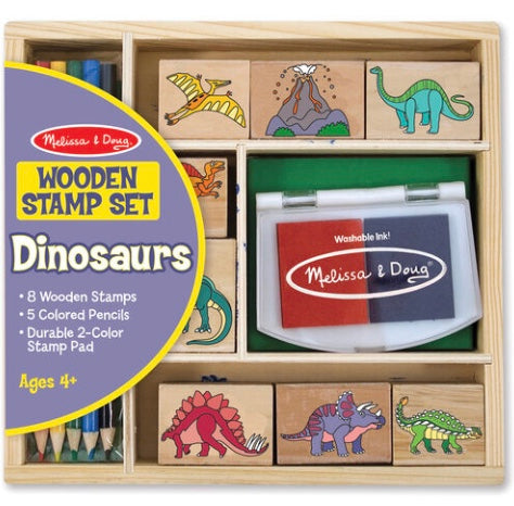 Wooden Stamp Set - Dinosaurs