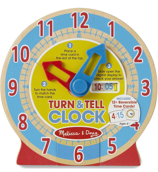 Melissa & Doug Turn & Tell Clock