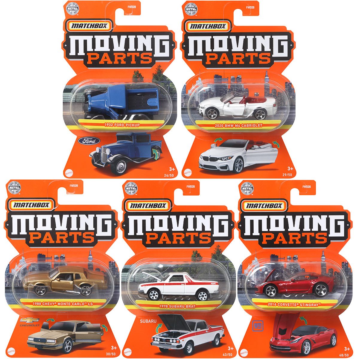 Matchbox Moving Parts - Assorted