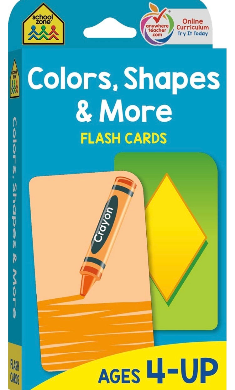 School Zone - Colors, Shapes & More Flash Cards