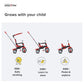 smarTrike Zoom 4 in 1 Baby Toddler Trike Tricycle - RED